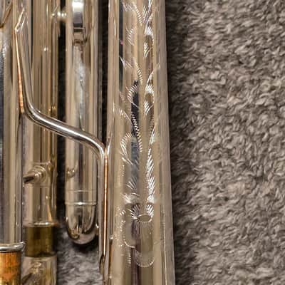 Bach 180S-37TW2024 Custom Stradivarius Bb Trumpet with Engraving 2010s - Silver image 5