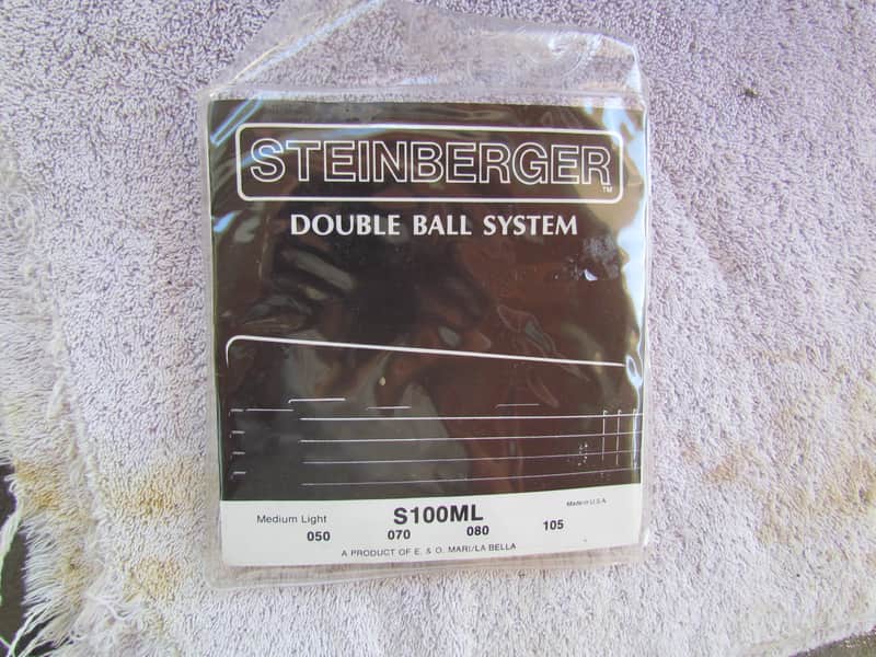 Steinberger S100ML Double Ball Bass Guitar Strings Made By La bella 80's? NOS Never Used But Older image 1