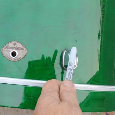 Tama Starclassic Performer MIJ Early 2000s Emerald Green BRG bass Drum Only image 2