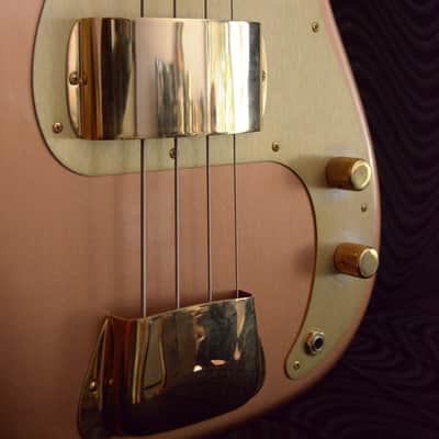 Fender Custom Shop Golden Rose '59 Precision Bass Relic Rosewood Copper Metalic image 5