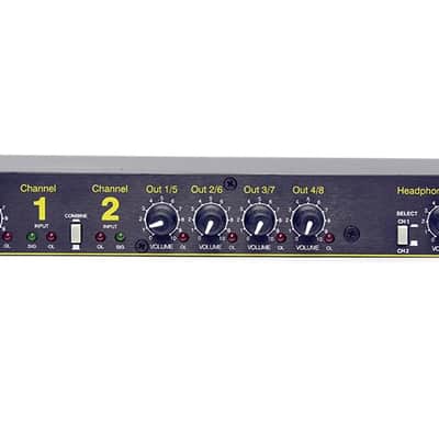 Whirlwind DA2 Audio Distribution Amplifier for Line Levels with Headphone Out image 1