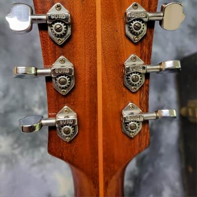 Video Demo Vintage RARE 1967 Guild D-44 NT Spruce Pearwood Dreadnought Acoustic Guitar Pro Setup New String Original Hard Shell Case image 13