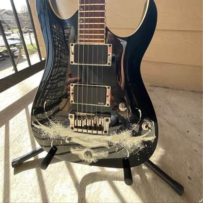 Ibanez MBM2 - Matt Bachand Signature 2007 - 2010 - Black with Skull Graphic image 5
