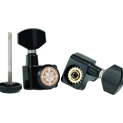 Guyker 6 In-line Guitar Locking Tuners – 1:18 Locking Tuning Key Pegs Tuners – Black image 4