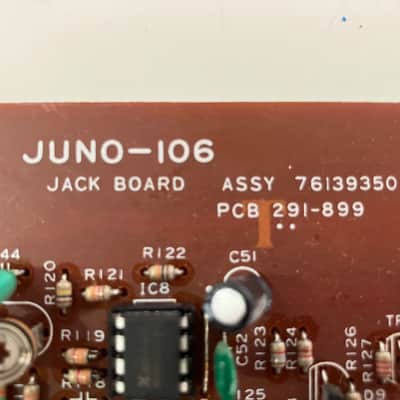 Roland Juno 106 chorus / jack board PCB 291-899 direct replacement image 4