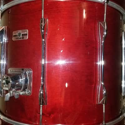 Yamaha Recording Custom Cherry 10x10, 10x12, 12x14, 14x16 Toms
16x22 Bass Drum Cherrywood 80's Japan Wine Walnut Color Recording Custom 80's Cherry Wood Cherrywood Wine image 7
