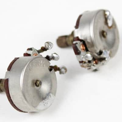 RARE 1963 Vintage Fender Stratocaster/Telecaster 500K Potentiometer POTS Short-Shaft USA 1960s L-Series Pre-CBS image 2