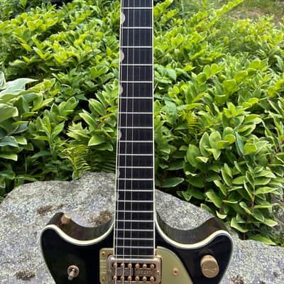 6128 Gretsch Double Cut Duo Jet 1966 - Black image 11