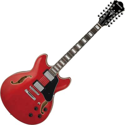 Ibanez AS7312TCD 12 String Semi Hollow Electric Guitar 2025 - Transparent Cherry Red NEW image 1