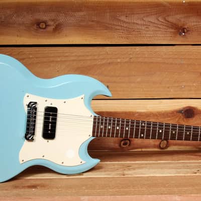 GIBSON Ultra Rare Yamano Japanese Run SG JUNIOR Jr 60s Rare P-90! Blue 60343 image 2