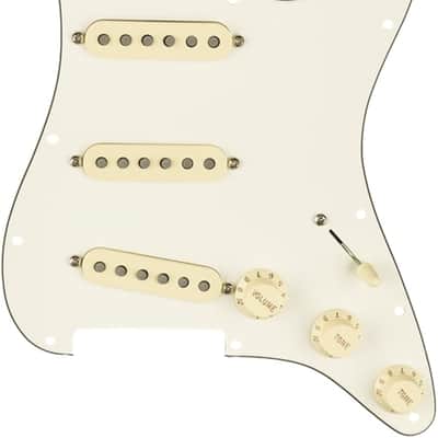Genuine FENDER Pre-Wired TEX-MEX Loaded Strat 11-Hole Parchment Pickguard image 7