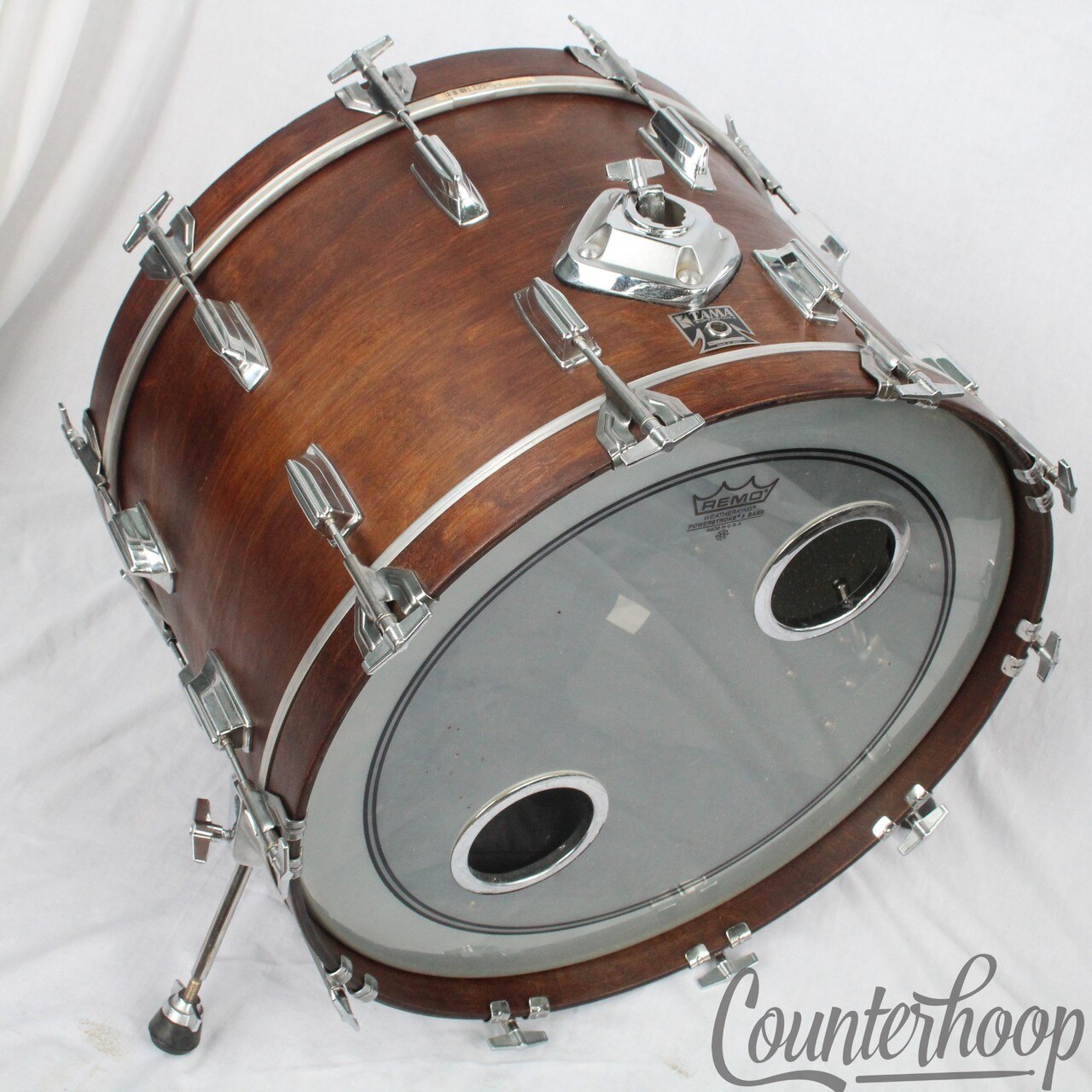 Tama 22x14"Superstar Bass Drum Vintage 80s Made In Japan Matte Mahogany 6p Birch — main photograph