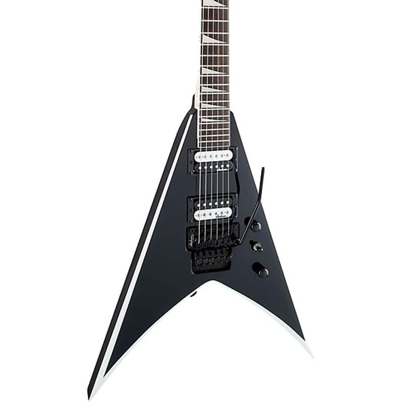 Jackson JS Series King V JS32 Electric Guitar - Black With White Bevel image 1