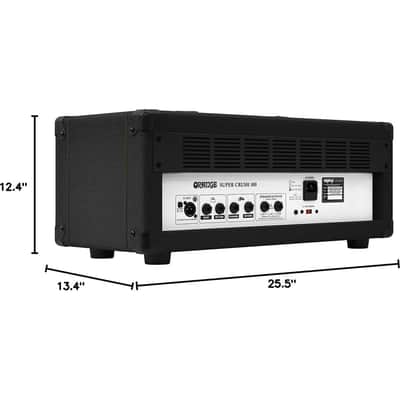 Orange Amplification Super Crush 100 2-Channel 100W Class A-B Power Guitar Amp Head, Black image 8