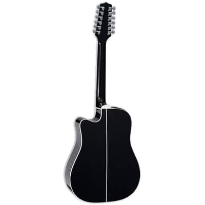 Takamine GD38CE G Series 12-String Dreadnought A/E Guitar - Black image 8