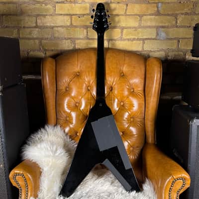 2021 Gibson Custom Shop Kirk Hammet 1979 Flying V Black Murphy Labs Electric Guitar W/ Original Hardshell Case & Candy! image 2