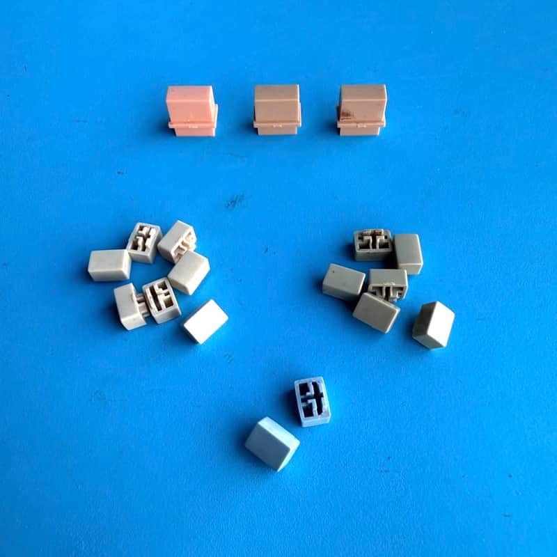 CASIO MT-100 Vintage Keyboard Part: Blue Orange Gray Push Button Cover Set image 1