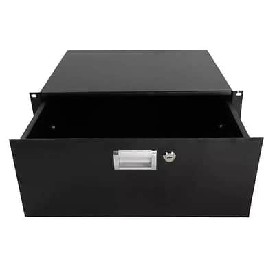 Rack Mount DJ 19" Rack Road Case Equipment Deep Drawer Locking 4U image 3
