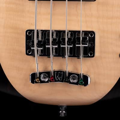 Pre-Owned 2016 Warwick Custom Shop Masterbuilt Corvette $$ Bass Flamed Maple & Bubinga With Gig Bag image 5