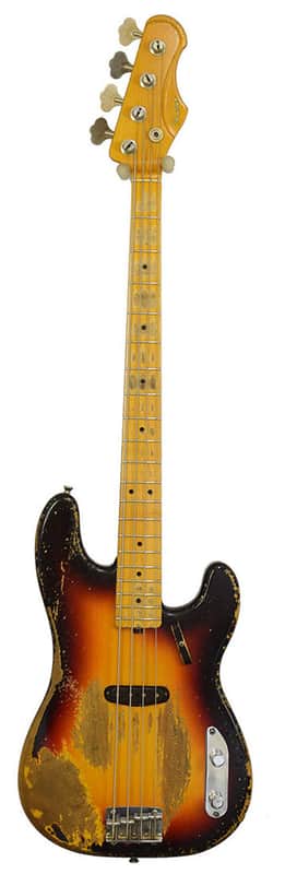 Shabat Panther STP Bass 3-Tone Sunburst MN image 1