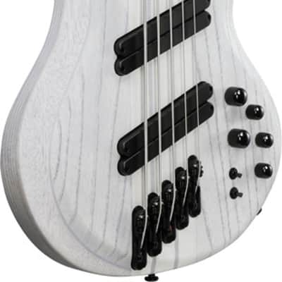Ibanez BTB Bass Workshop 5 String Electric Bass w/Case Multi scale - Transparent White Flat (BTB865MSTWF) image 2