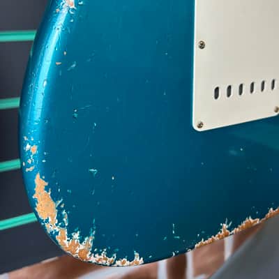 Fender Custom Shop 1959 Stratocaster Heavy Relic Ocean Turquoise 2023 Electric Guitar image 13