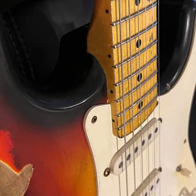 Nash S~57 2015 - 3T Heavy Relic Sunburst, Lollars, Gotoh, Ash Body, Maple on Maple Neck!  KIller set and just one great build guitar.  Alligator Nash HSC image 11