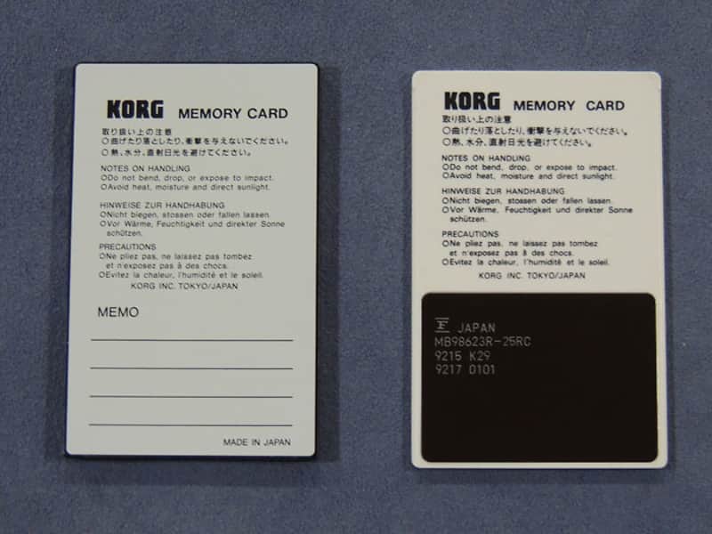 Korg XSC-801/XPC-01 Best of M&T Cards for O1/W /FD,O1R/W | Reverb