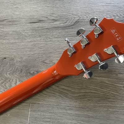 Ibanez AGR63 Hollow Body Electric guitar w/ Bigsby, Vibramate & Gigbag - Gretsch Orange - Gibson wiring harness UPGRADE image 20