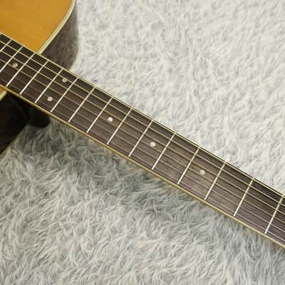 Rare Vintage 1975 made Black Label Yamaha FG-300J Black Label Acoustic Guitar Made in Japan image 3