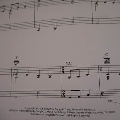 Collection of 2 Eric Church Sheet Music 2003 Bild 4