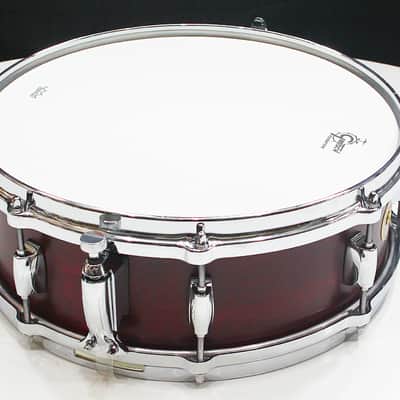 Gretsch USA Custom 5" x 14" 8-Lug Snare Drum w/ VIDEO! Satin Rosewood Double 45 Edges image 3