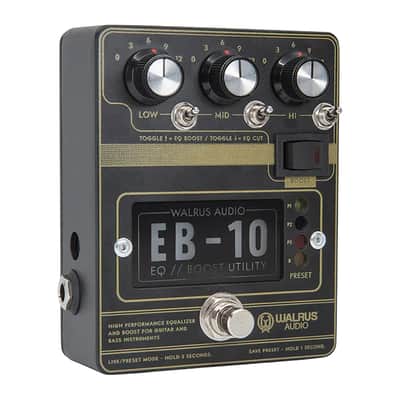 Walrus Audio EB-10 Preamp / EQ / Boost Pedal (Black) image 2