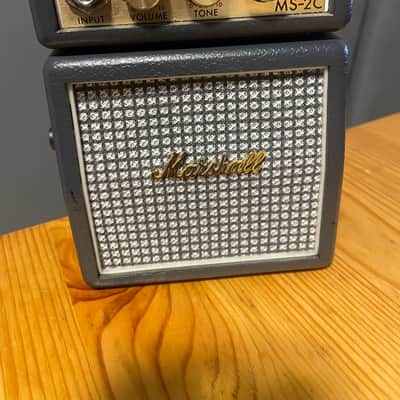 Marshall Micro Stack MS-2C 1-Watt 1x2" Battery-Powered Guitar Combo 2012 - Present - Grey image 1