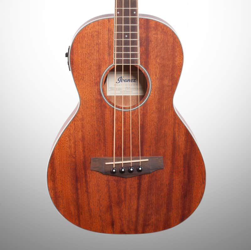 Ibanez PNB14E Performance Parlor Acoustic-Electric Bass Guitar, Open Pore Natural image 1
