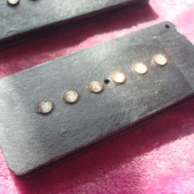 Vintage 1959 Fender Jazzmaster Pickup Set Black Bottom 1958 1960 1961 1962 1963 image 2