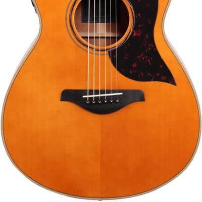 Yamaha AC3M Acoustic-Electric Guitar (with Case), Vintage Natural image 6
