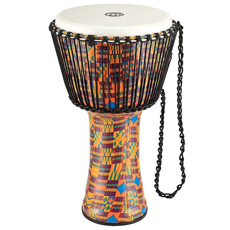 Meinl PADJ2-L-F 12" Travel Series Kenyan Quilt Rope Tuned Djembe w/ Synthetic Head image 1
