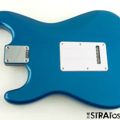 Fender Standard Stratocaster Strat BODY HARDWARE, Poplar, Aqua Marine Metallic image 2