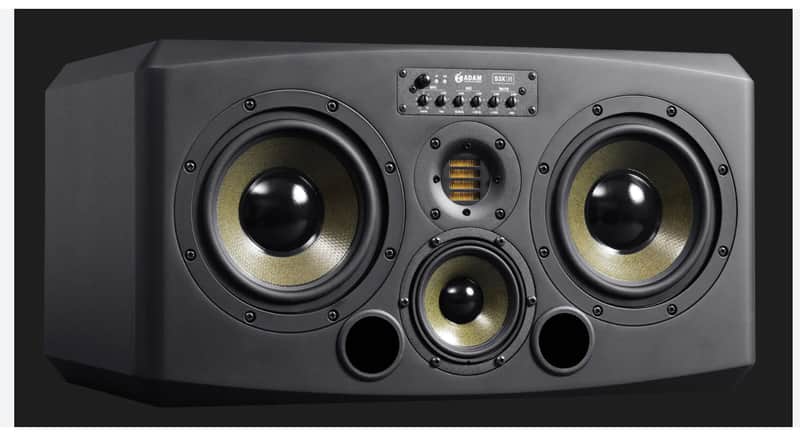 ADAM Audio S3X-H Horizontal Active / Midfield Monitors (Pair) +2 pieds AZOR - Black image 1