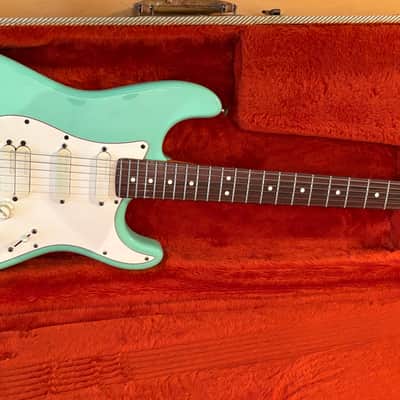 Fender Stratocaster Jeff Beck model with Lace Sensor pickups, built in 1993. I special ordered it in 1994 and I'm the only owner. - Surf Green image 1
