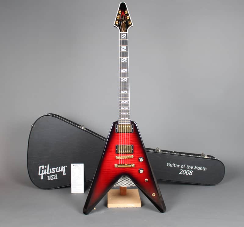 ギター Gibson Flying V 2008 Gibson 50th Anniversary Flying V Brimstone Burst 2008 | Reverb Canada