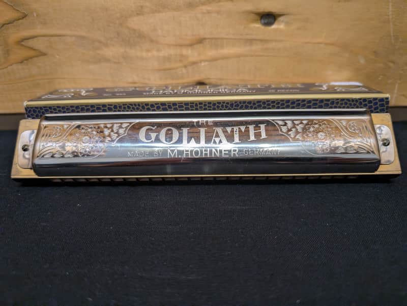 Hohner Goliath No. 453 48-reed harmonica, excellent condition image 1