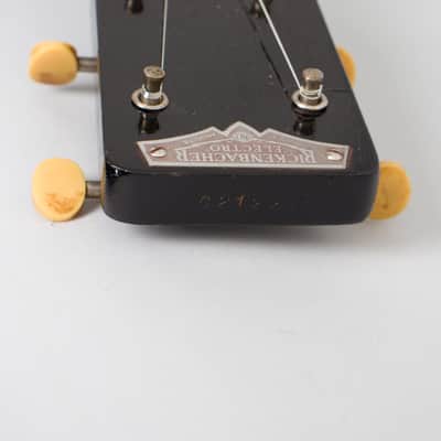 Rickenbacker Electro Spanish Model B Tenor Solid Body Electric Guitar (1939), ser. #C2122, original black hard shell case. image 14