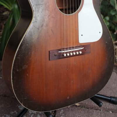 Vintage 1965 Silvertone 600 Series Grand Concert Acoustic Guitar by Harmony USA! image 5