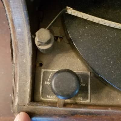 Sound Scriber Rare Vintage Record Cutting Lathe small tube amp Soundscriber 1930s-1940s - stained wood image 8