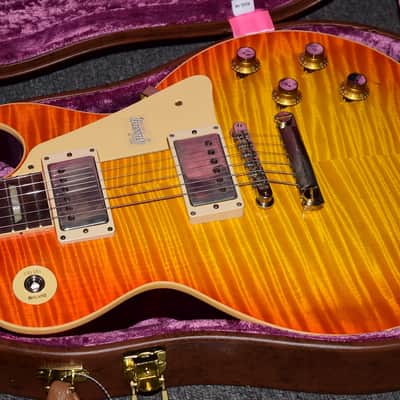 Gibson Custom 60th Anniversary 1960 Les Paul Standard V2 VOS 2020 Orange Sunset Fade image 15