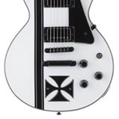 ESP LTD James Hetfield Iron Cross Electric Guitar with Case Snow White image 1