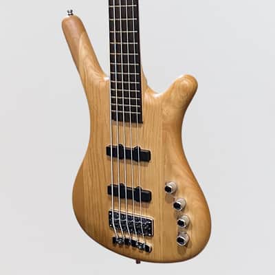 Warwick RockBass Corvette Basic 5 String Electric Bass Guitar - Natural image 3
