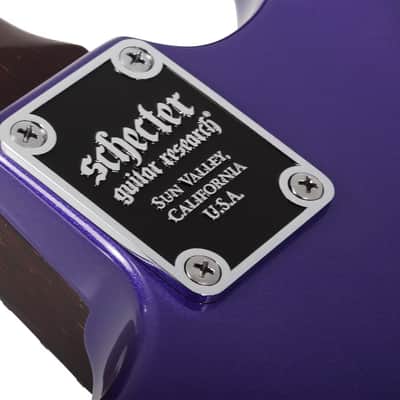 Schecter Nick Johnston Traditional HSS 10th Anniversary Atomic Violet image 12
